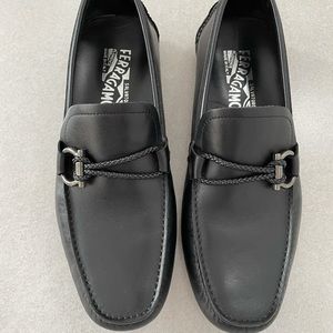 Salvatore Ferrgamo Black Loafers